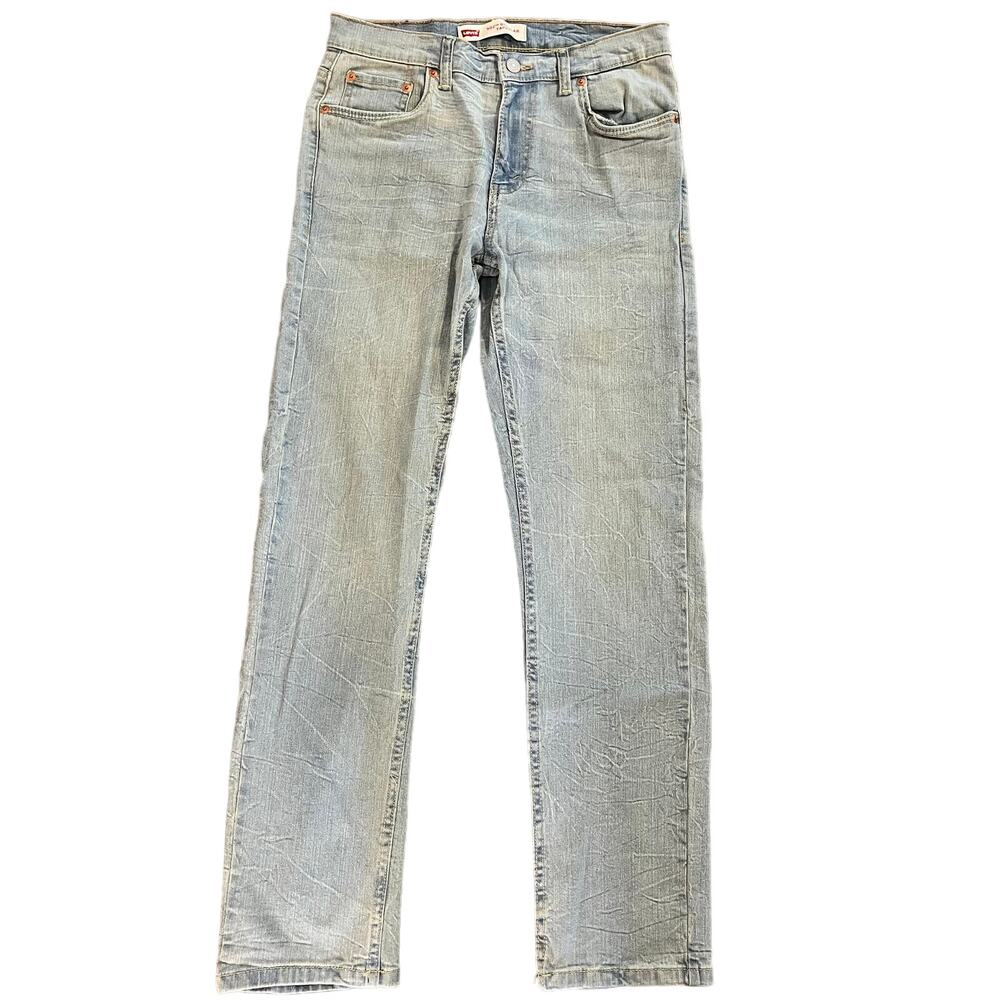 Levi Strauss 502 16 Regular Taper light color 28 by 30 denim jean pants boy New
